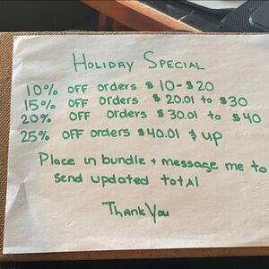 HOLIDAY SPECIALS